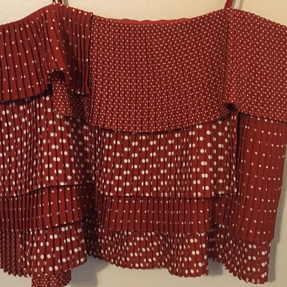 Polka dot ruffle  tiered top - Picture 2 of 5